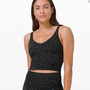 Lululemon Align Tank in Wild Thing Camo Deep Coal Multi, made of Nulu fabric.
